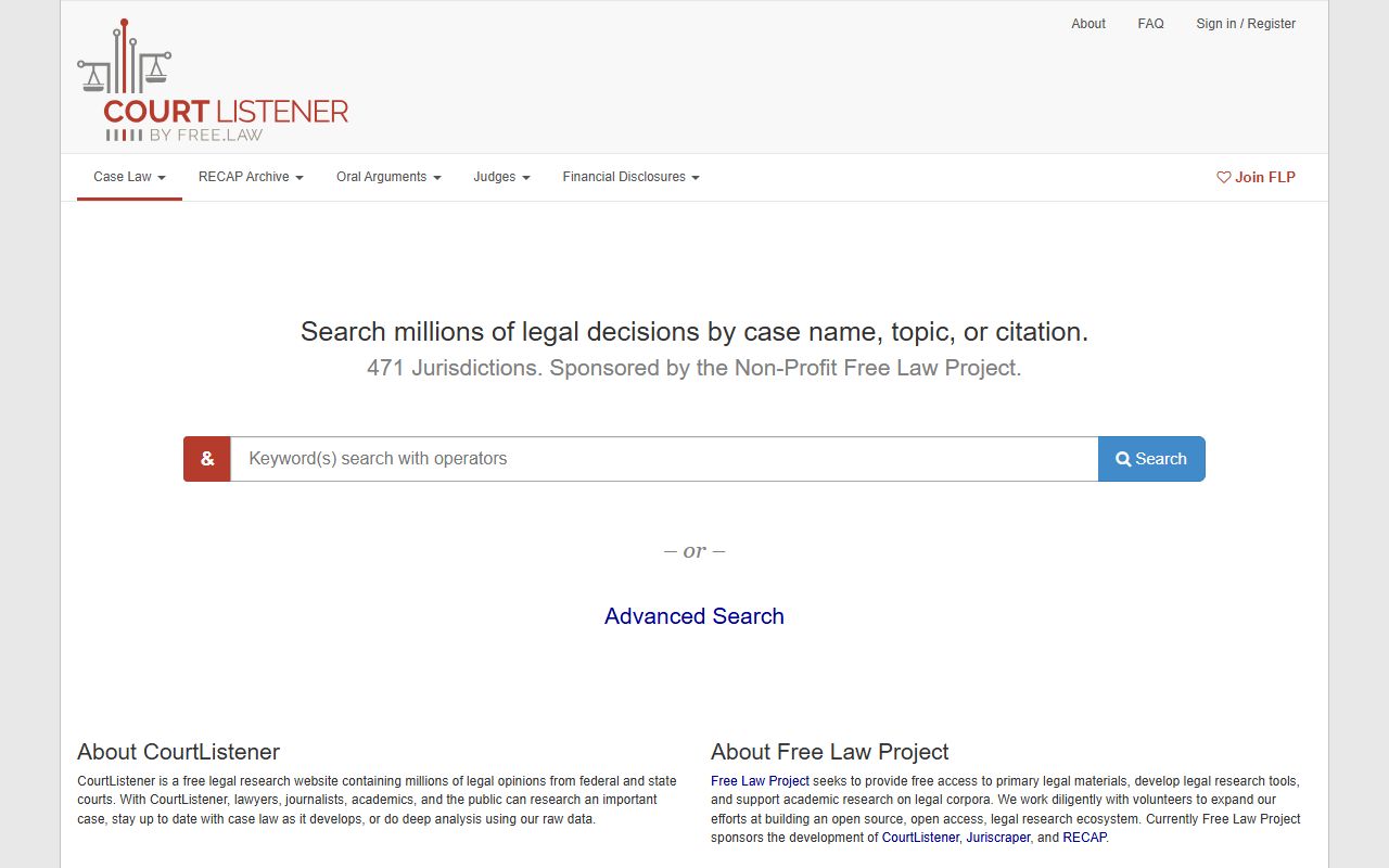 Catahoula Parish inmate records CourtListener legal research fallback